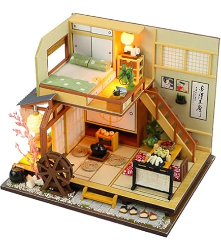 Amazon.co.jp: ドールハウス DIY木製 3D ウッドパズル 和風 ドール